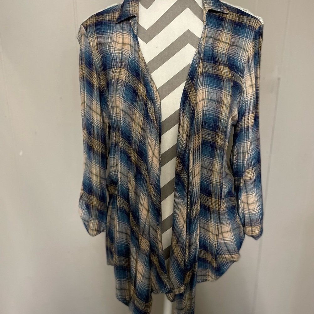 American Rag plaid cardigan